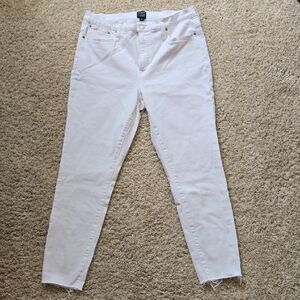 J. Crew Women's White Skinny Jeans